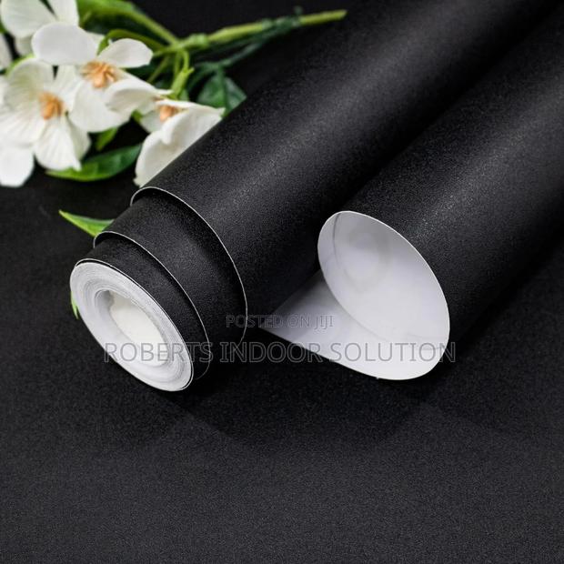 Plain Black Contact Paper