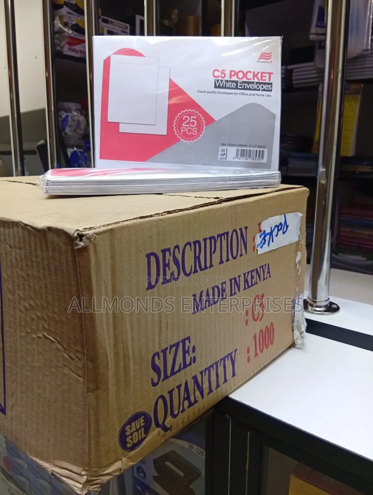 A Carton of C5/A5 White Envelope- 1000 Pieces