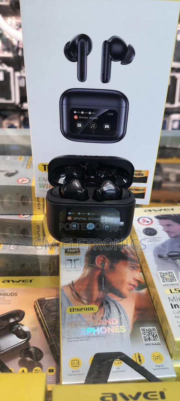 Awei Tp 57 Enc With Led Touchscreen Earbuds - thumbnail 2