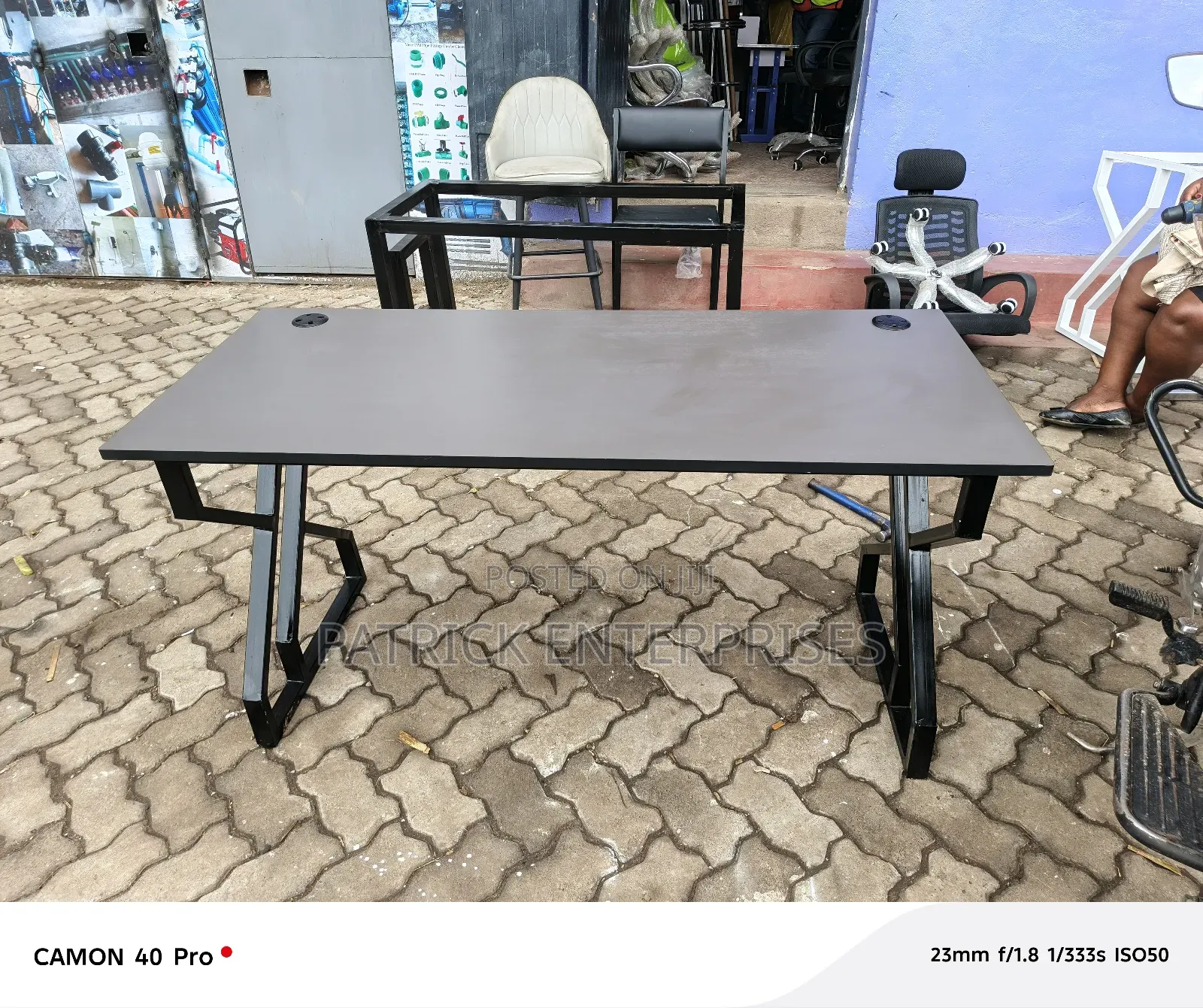 1.2 Mtrs Modern Metallic Office/Home Computer Study Desk