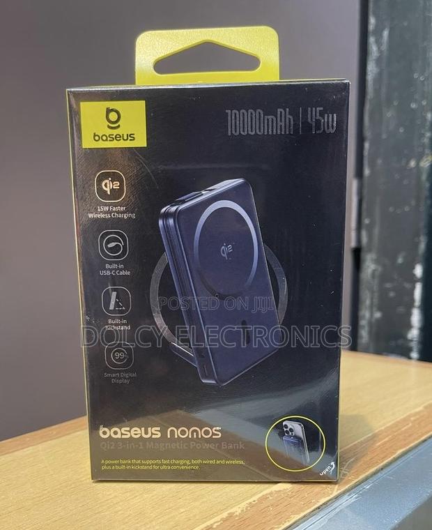Baseus Nomos Magnetic Power Bank Qi2 45w 10000mah 3 in 1