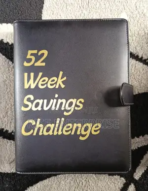 52 Weeks Savings Challenge Binder- Black
