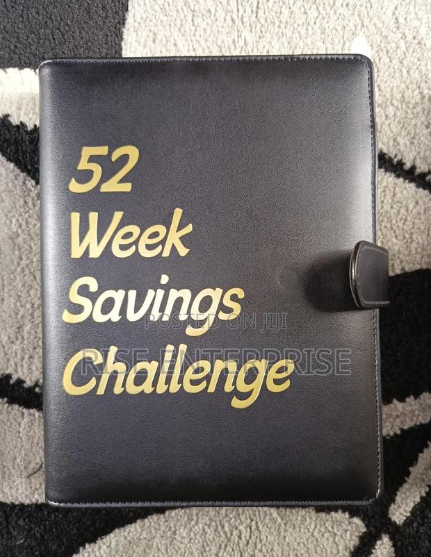 52 Weeks Savings Challenge Binder- Black