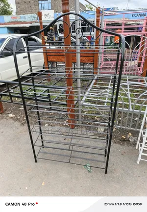 Modern Metallic Shoe Rack 5 Fitt By 80 Centimeters