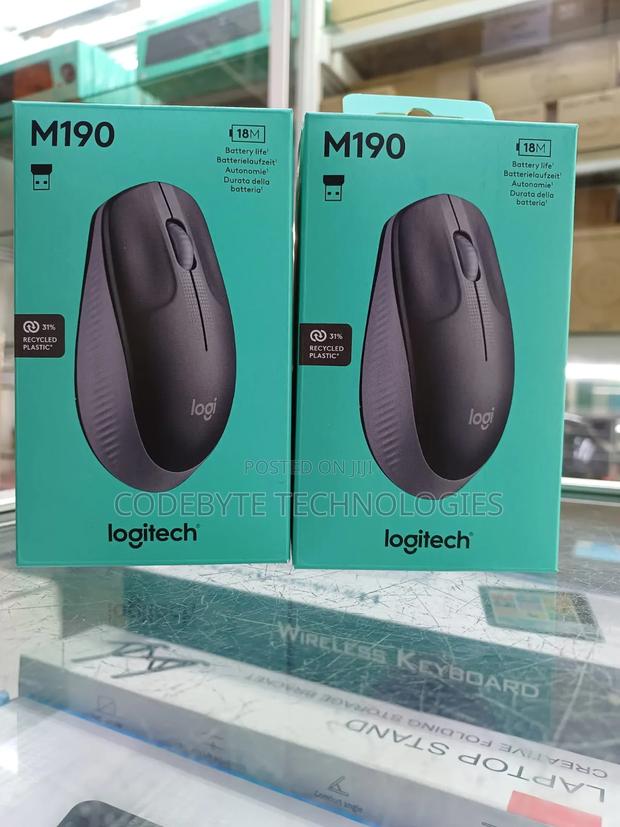 Logitech M190 Wireless Mouse Charcoal - main view