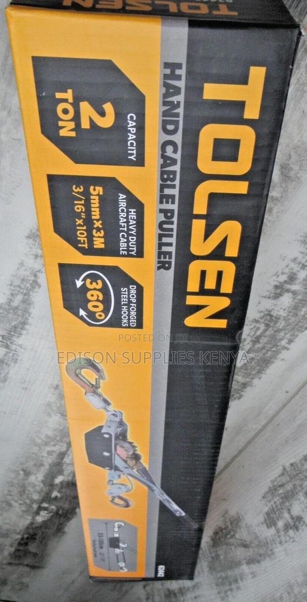 Tolsen Hand Cable Puller 2 Ton 62442 Winch Double Ratchets - thumbnail 5