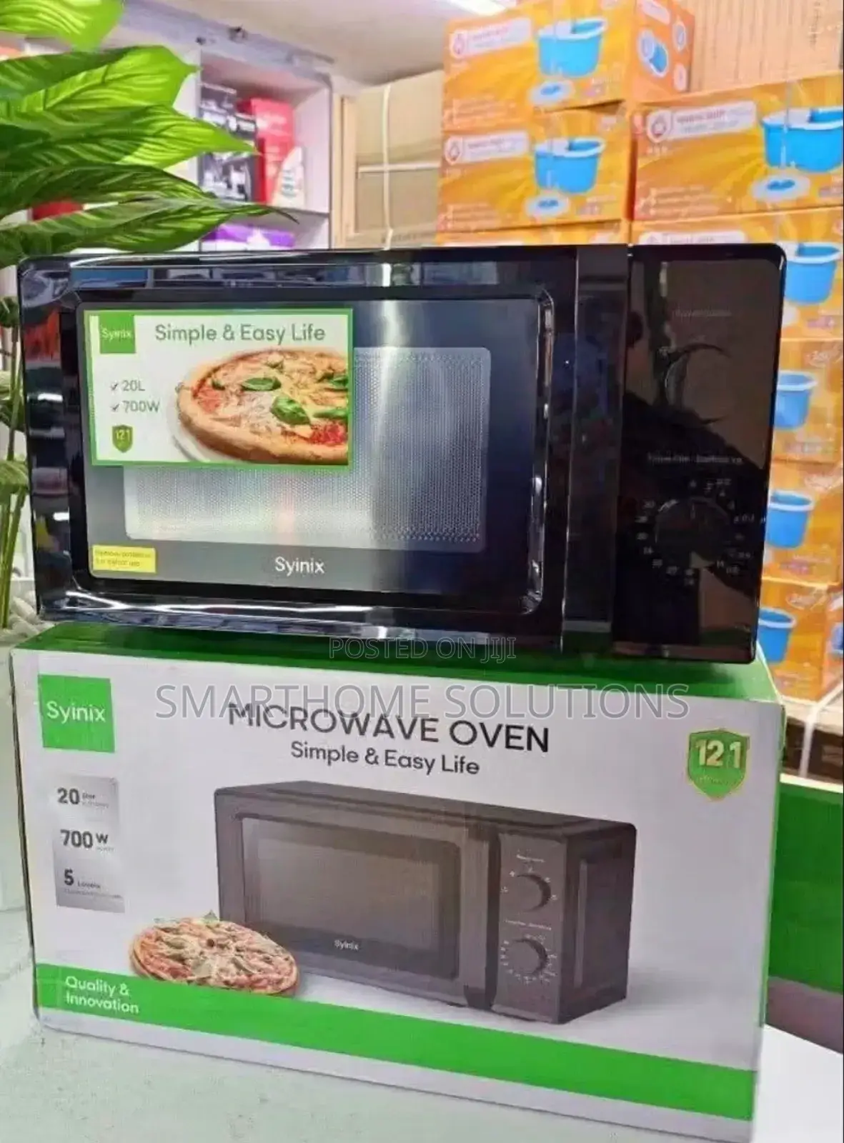 Microwave 20l Synix Manual With Mechanical Dial Controls