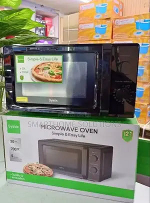 Microwave 20l Synix Manual With Mechanical Dial Controls