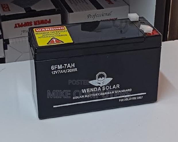 Wenda Solar Ups Battery 12v 6fm 7ah Kett