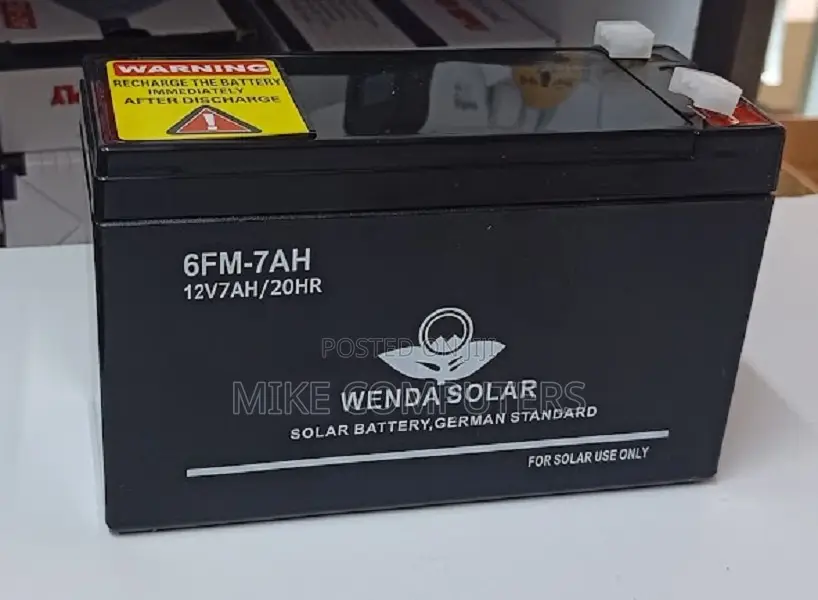 Wenda Solar Ups Battery 12v 6fm 7ah Other