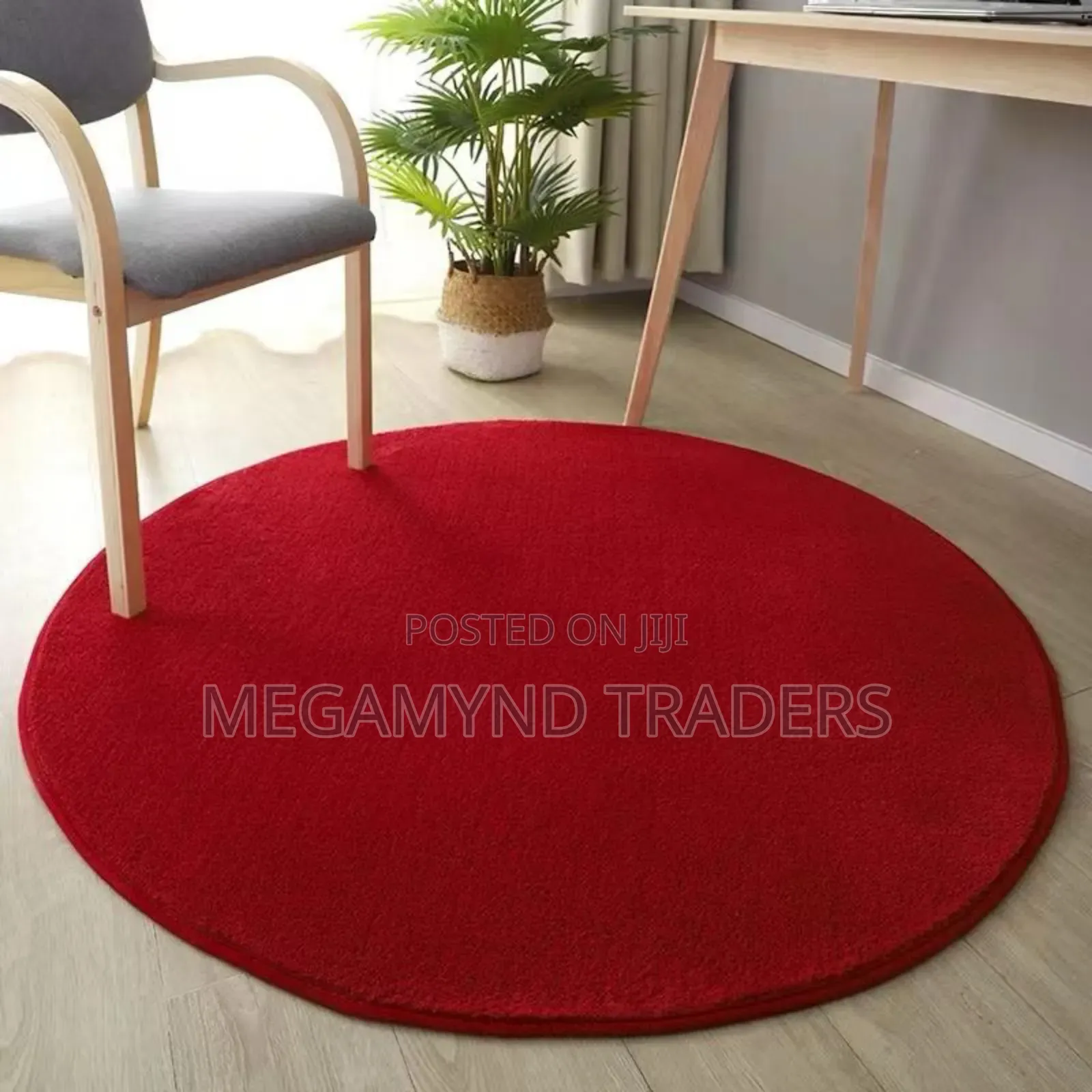 Round Carpet Soft Fleece Mat/Antislip Mat