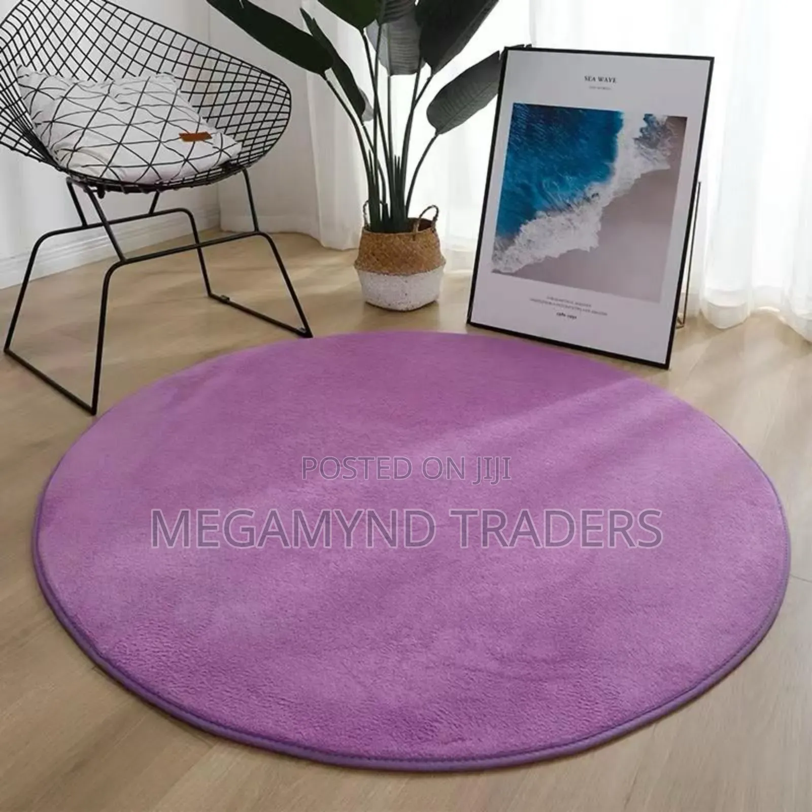 Round Carpet Soft Fleece Mat/Antislip Mat