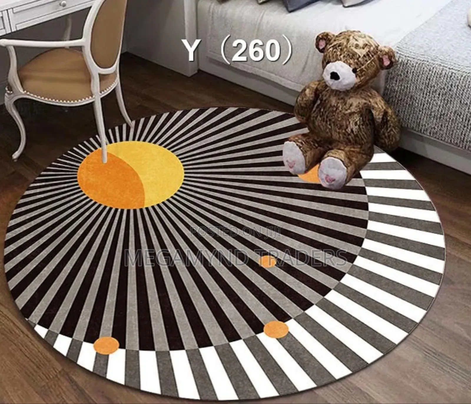 Round Carpet Soft Fleece Mat/Antislip Mat
