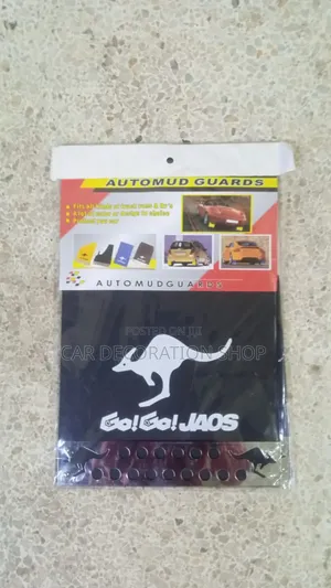 4pc Flat Black Auto Mudguards Fits All Car Models