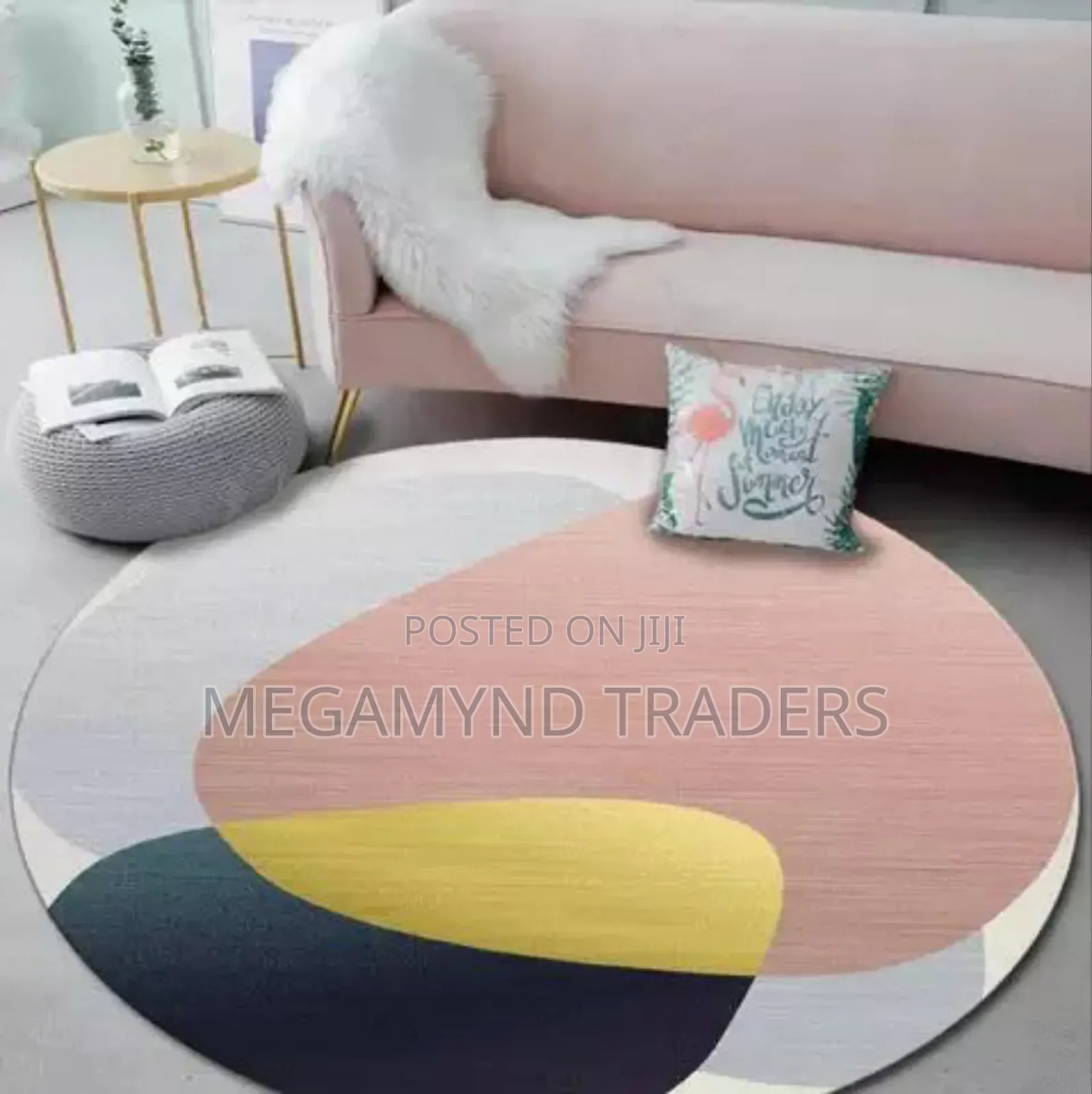 Round Carpet Soft Fleece Mat/Antislip Mat