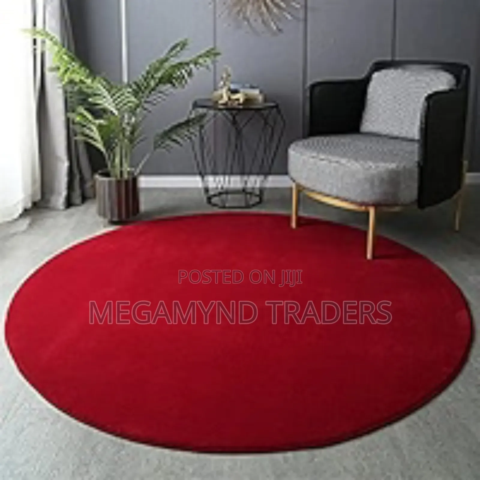 Round Carpet Soft Fleece Mat/Antislip Mat