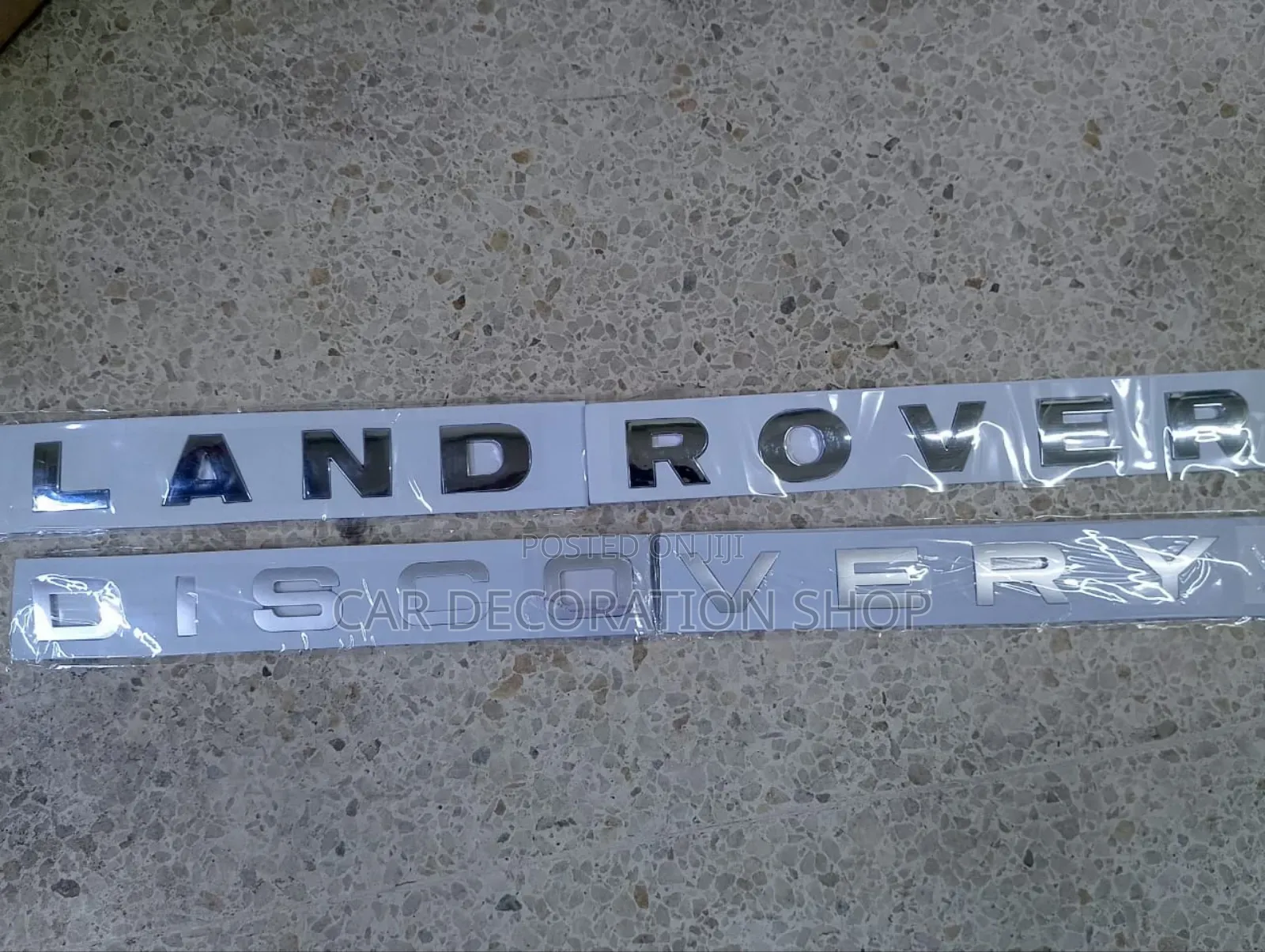 Black Land Rover or Chrome Discovery Decal Boot Badge(Per Pc