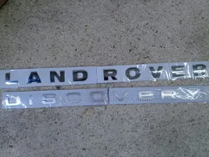 Black Land Rover or Chrome Discovery Decal Boot Badge(Per Pc
