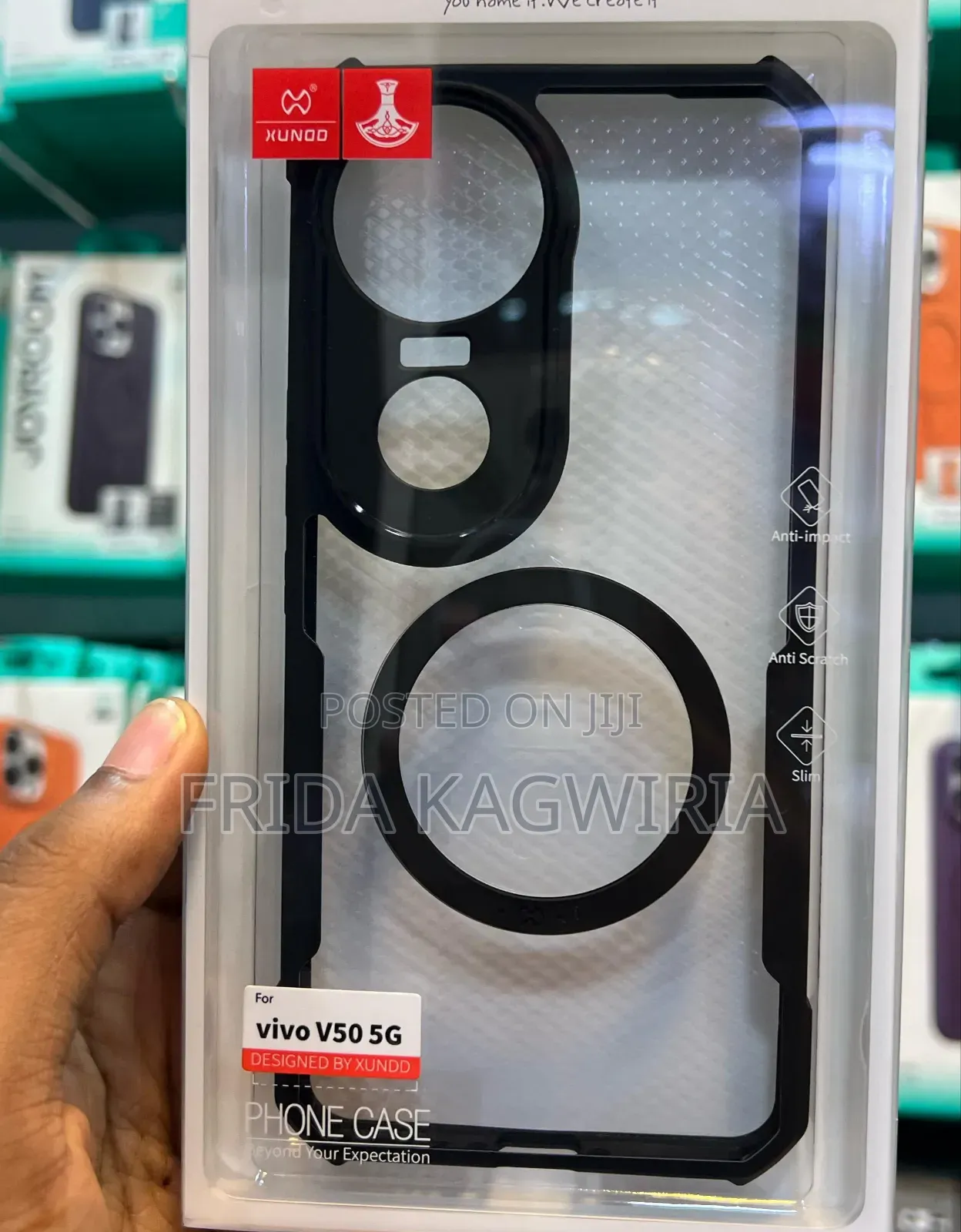 Vivo V50 Xundd Shockproof Clear Back Cover