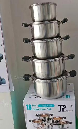10 PCS Jp Stainless Steel Aluminum Cookware Set