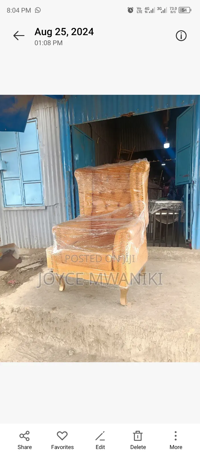 Pedicure Seat or King Chair, Yellow Gold 