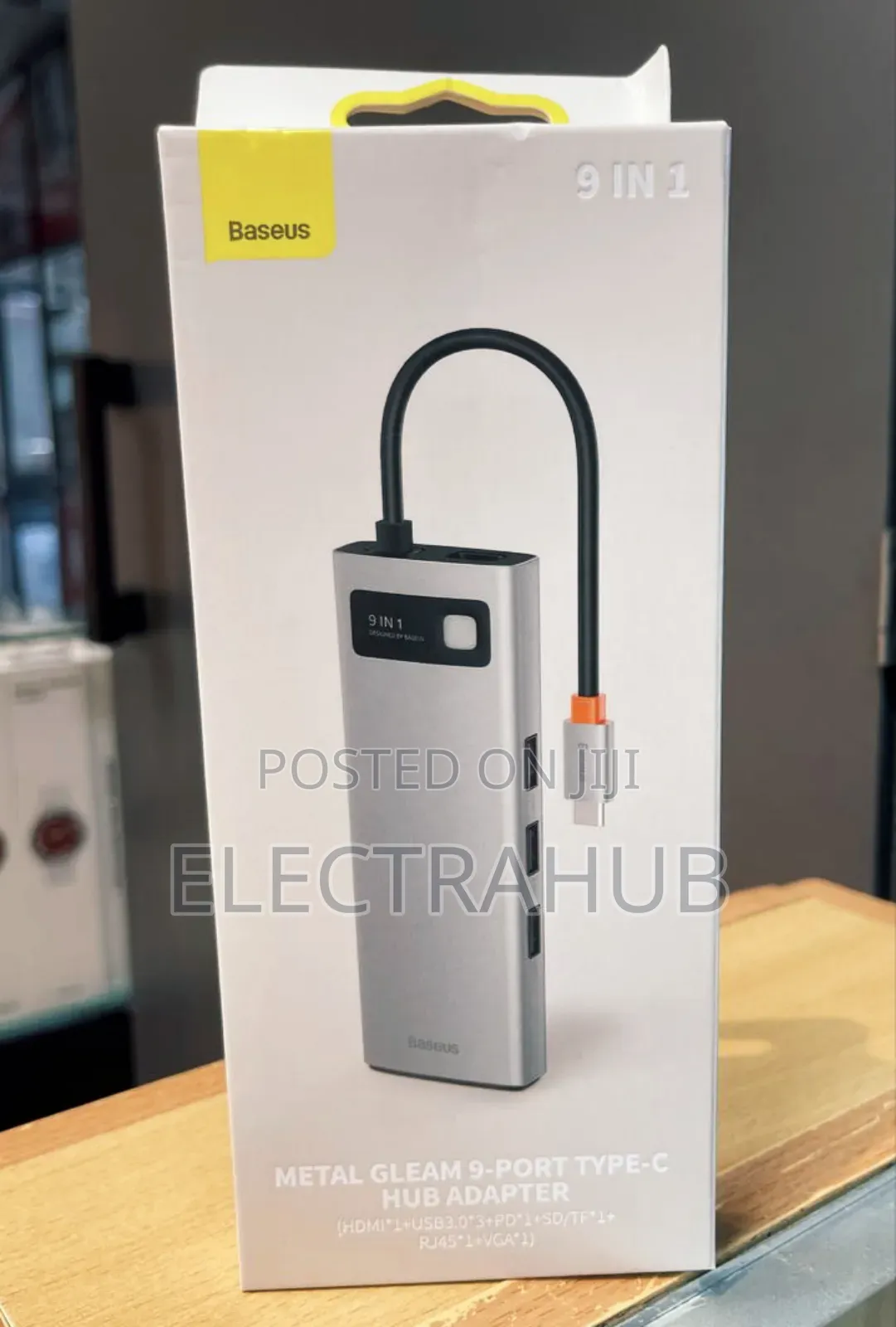 Baseus Metal Gleam 9 Port Hub Adapter Brand New Sealed