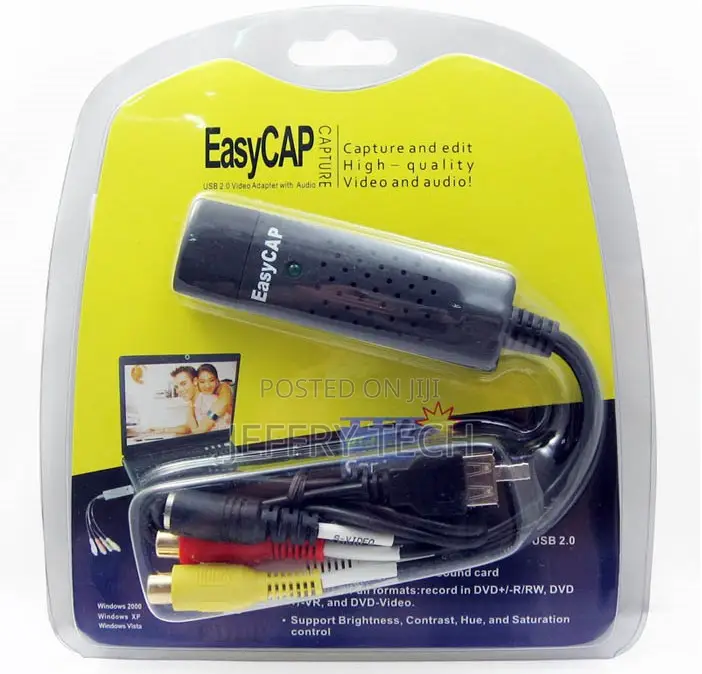 Easycap Usb 2.0 Easy Cap Video Tv DVD VHS DVR Capture Adapte