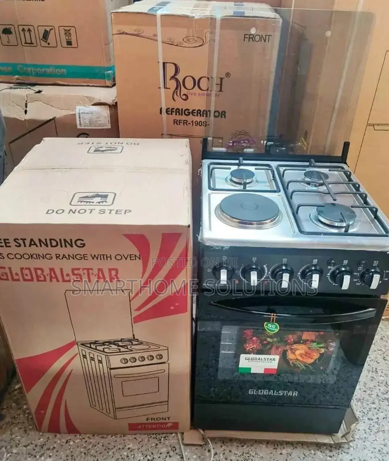 Globalstar Jet 60cm: Cooker With Oven - Model Jet 3+1