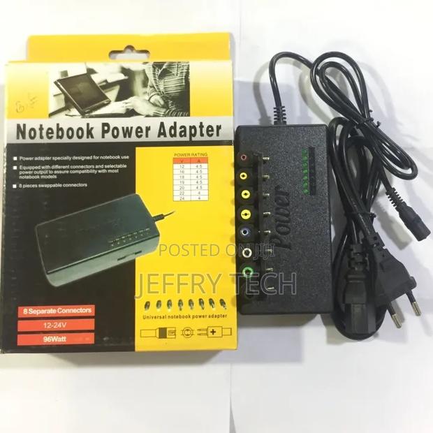 Universal Laptop Power Adapter 96w 12v-24v With 8 Dc Heads