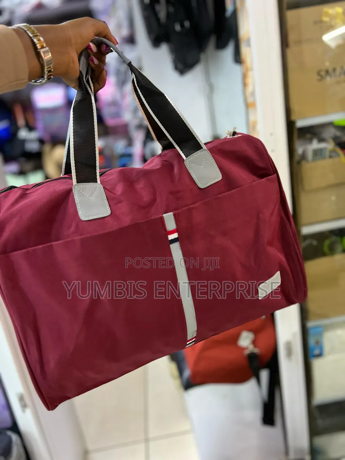 Maroon Canvas Duffle Bag at 1400