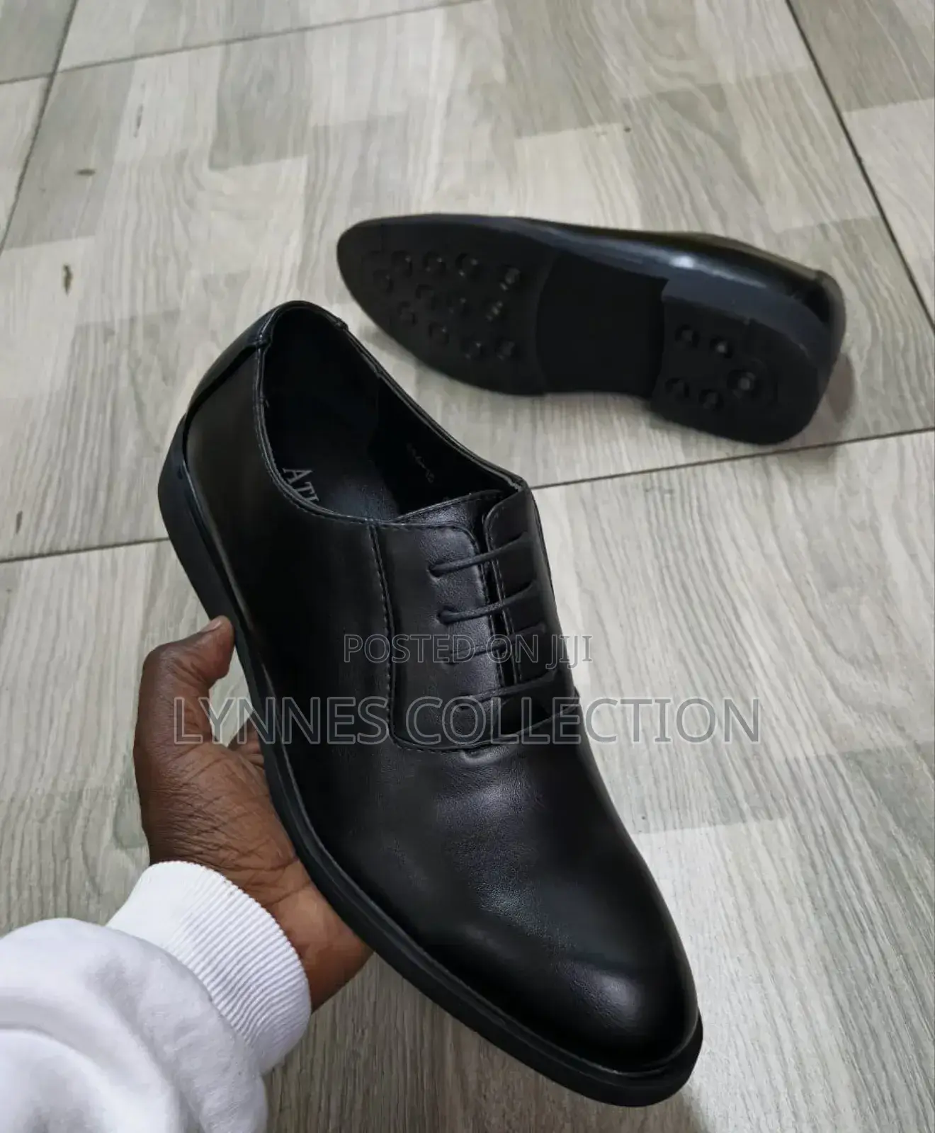 Plain Laced Official Men Shoes