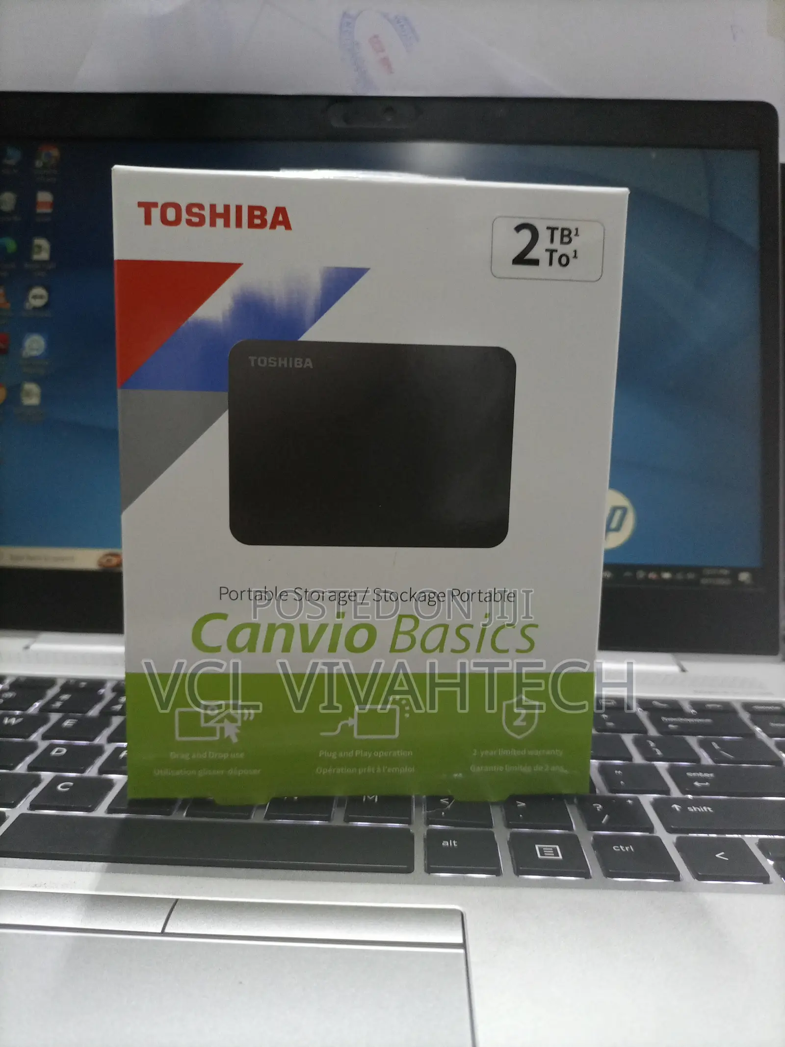 Toshiba 2tb Canvio Basics Portable External Hard Drive