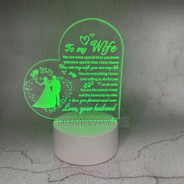 3d Led Lights Customized With Love Message - main view