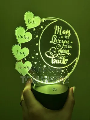 3d Led Lights Customized With Love Message