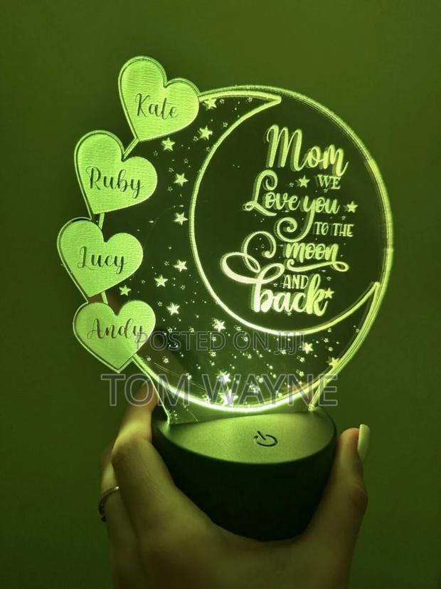 3d Led Lights Customized With Love Message - thumbnail 2
