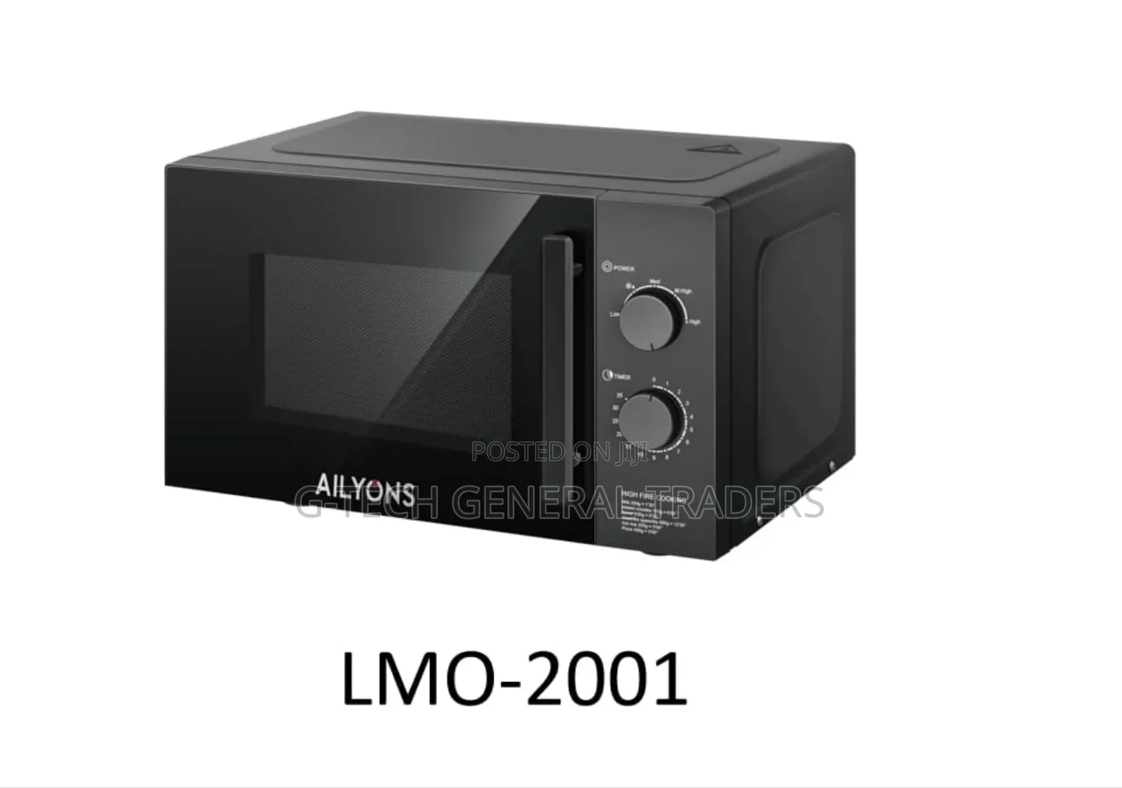 Ailyons Lmo-2001 Black 20l Knob Microwave Oven