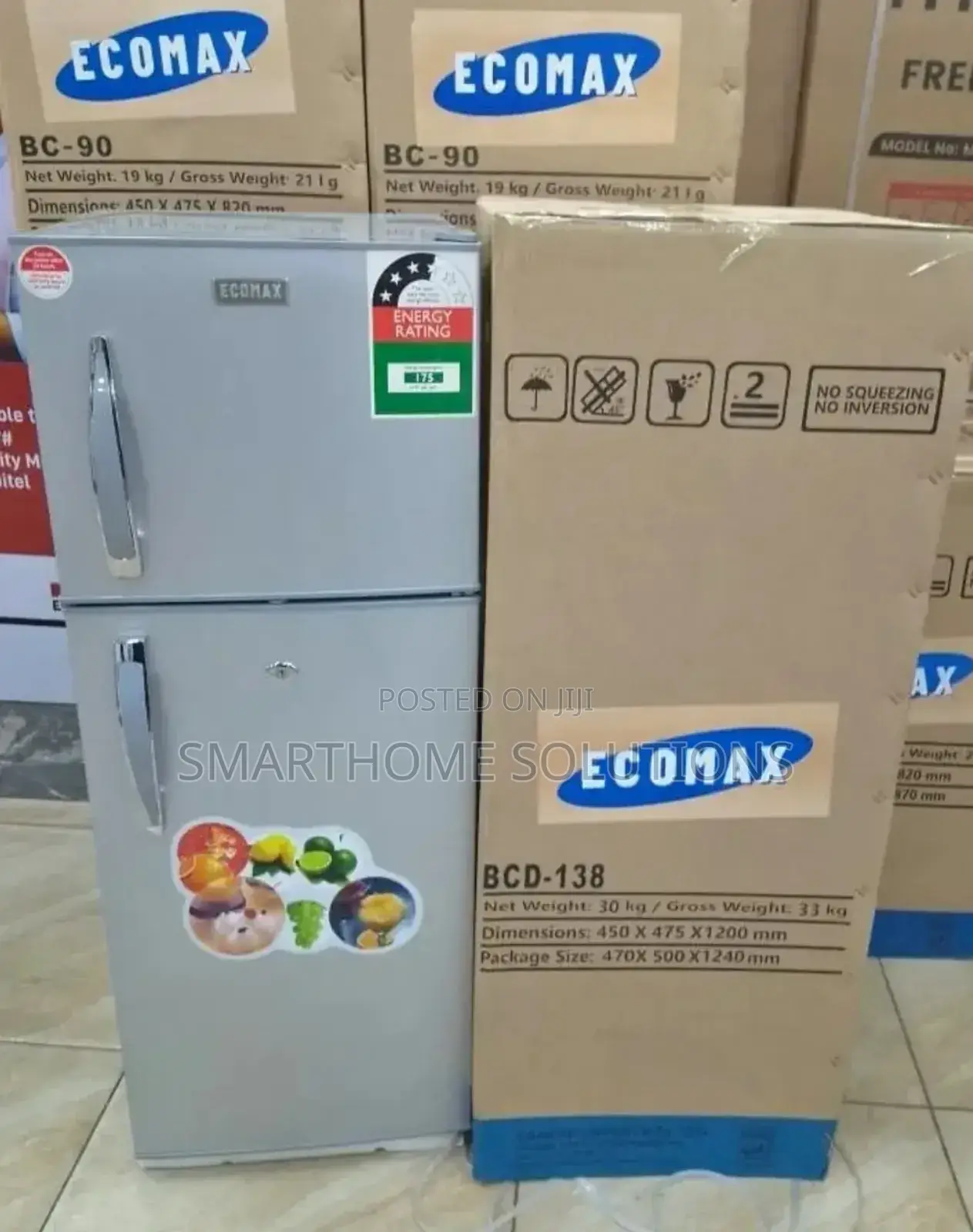 Ecomax 138 Litres Dpubel Door Refrigerator