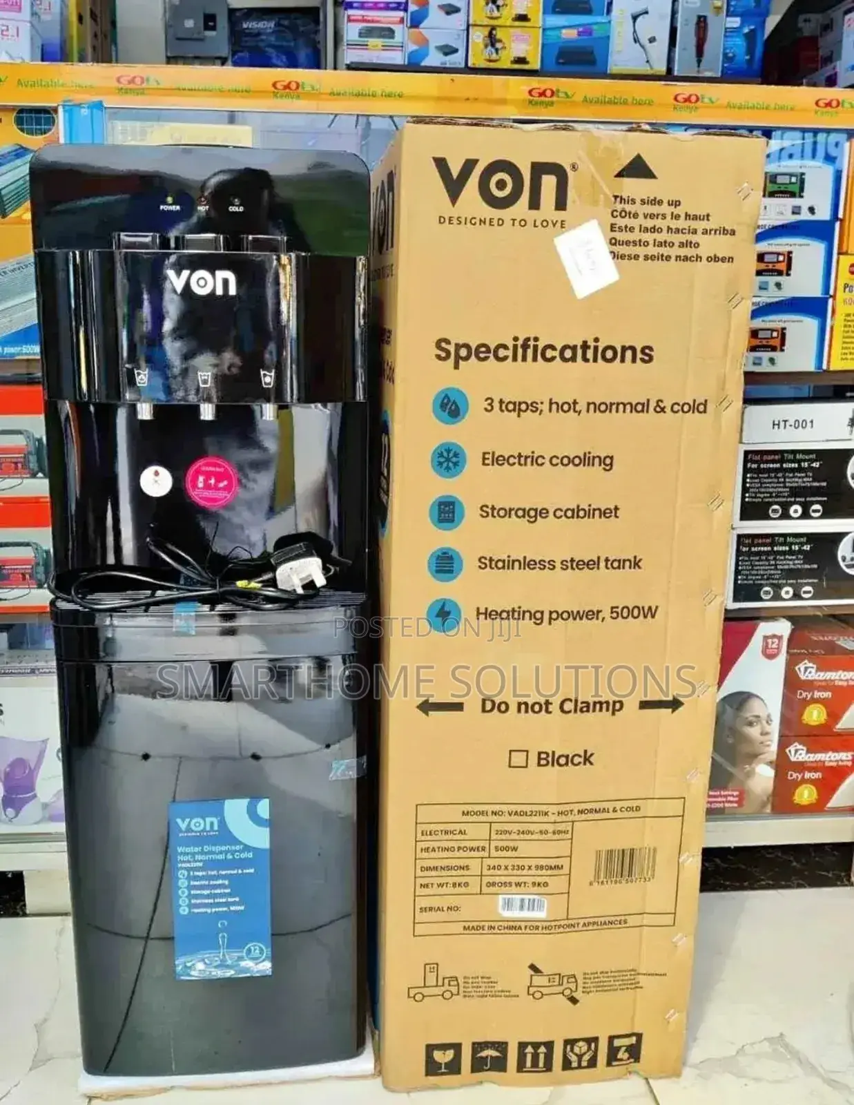 Von *Von Dispenser 3taps Hot, Normal and Cold v/6