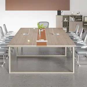 Boardroom Table: 240cmlarge Natural Wood Collaboration Table