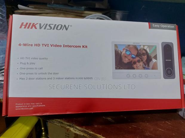 Hikvision Ds-Kis212 4-Wire Hd Tvi Video Intercom Kit Plastic