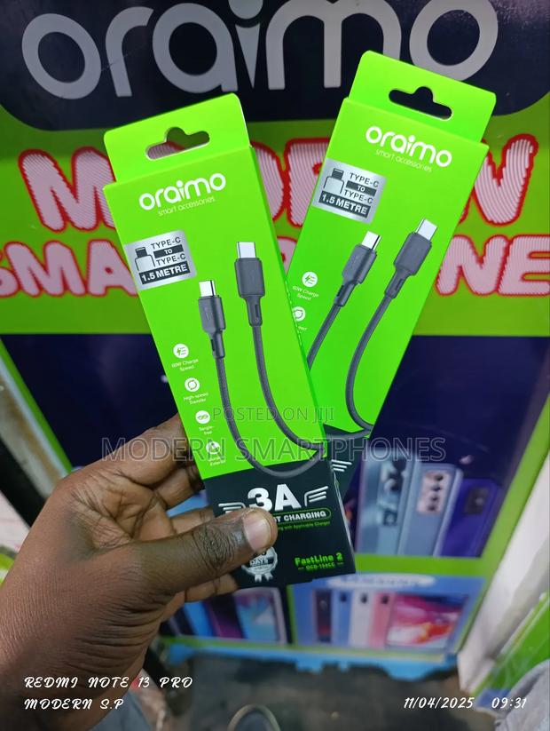 Oraimo Type C to C, 154cc Cable - thumbnail 3