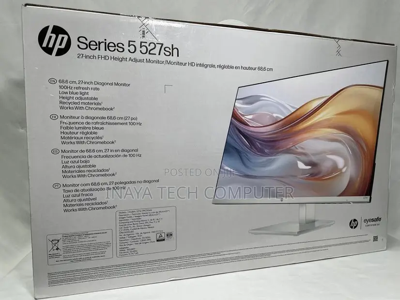 Hp Series 5 527sh FHD Height/Tilt Adjustable Monitor,