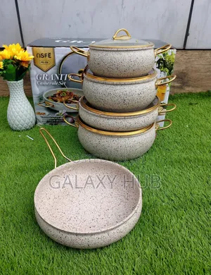 Granite Sufuria Set
9 PCS Set 
4 Sufurias
