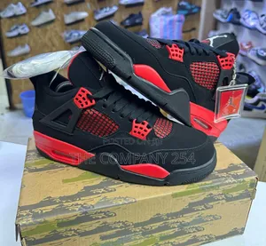 Quality Leather Unisex Nike Jordan 4 Sneakers Shoes