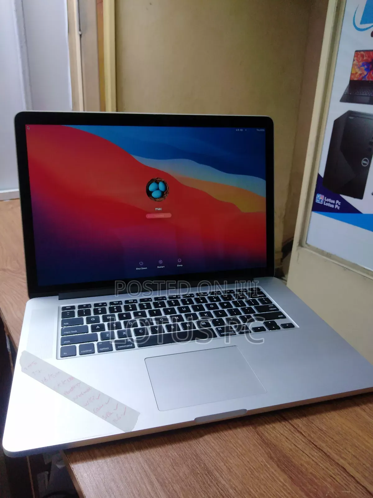 Laptop Apple MacBook Pro 2015 16GB Intel Core I7 SSD 512GB