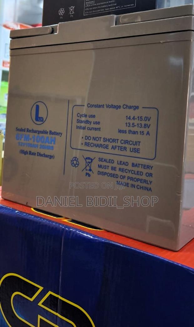 Sealed Rechargeable Backup Battery 100ah 12v