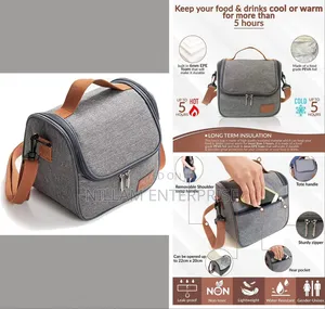 Large Capacity Classic Chic Insulated Lunch Bag