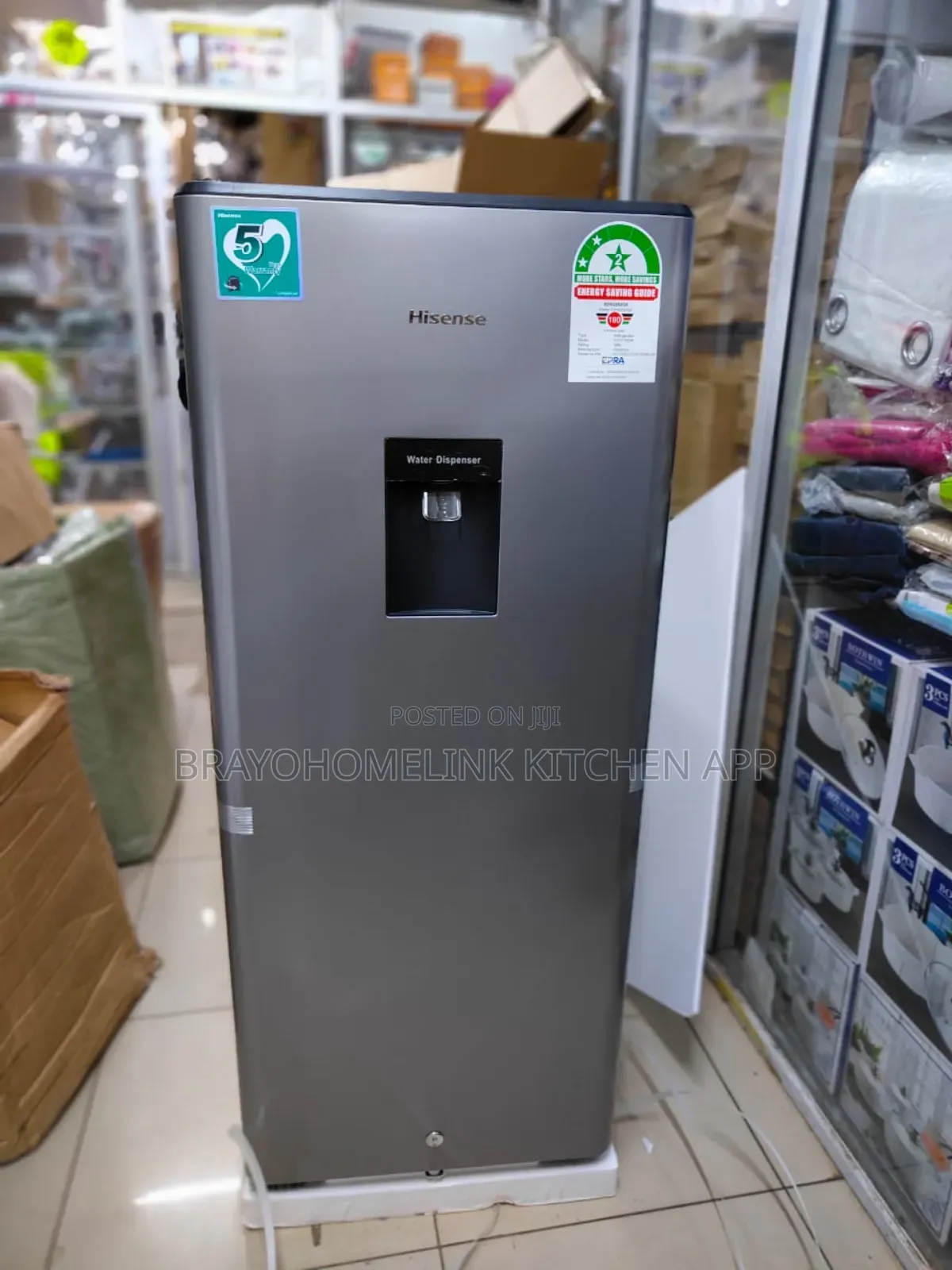.*Hisense 176 LTS Single Door Fridge With Dispenser