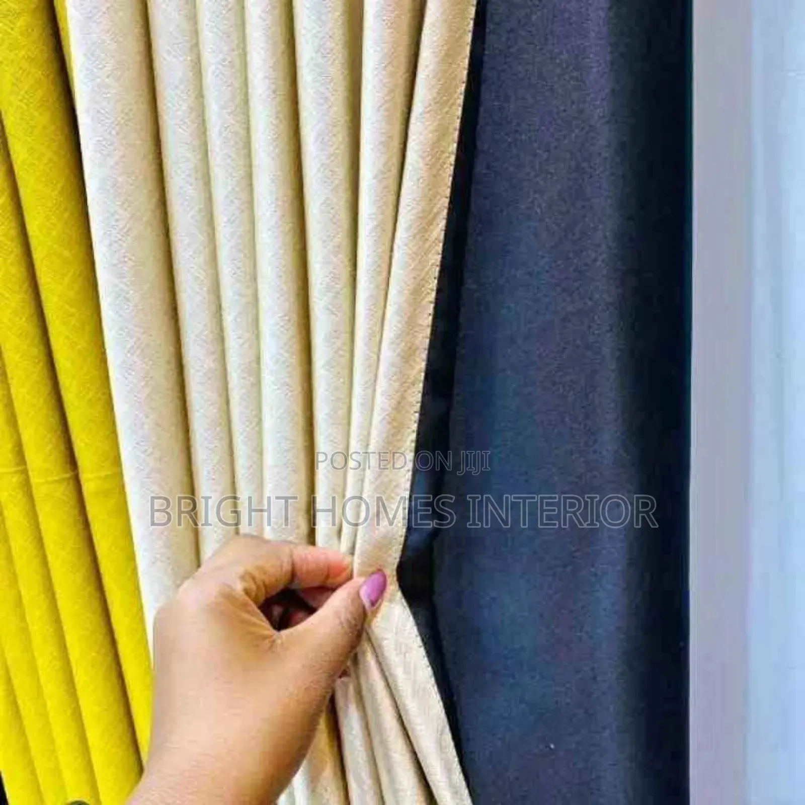Cream Blackout Curtains Available