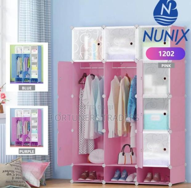Nunix 3 Column Plastic Wardrobe - main view